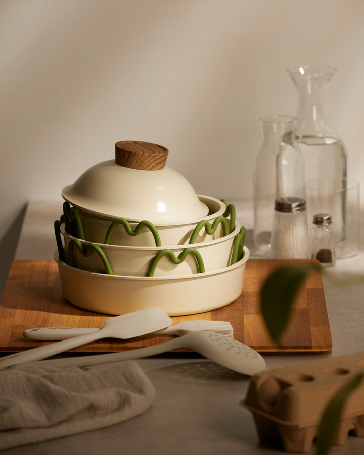MYMICHI 櫻花墊 🌸 安全收納、全面守護，廚房鍋具的完美守護者 | 無雙酚A (BPA-Free)，通過SGS認證及FDA標準，食品級安全與耐用可靠