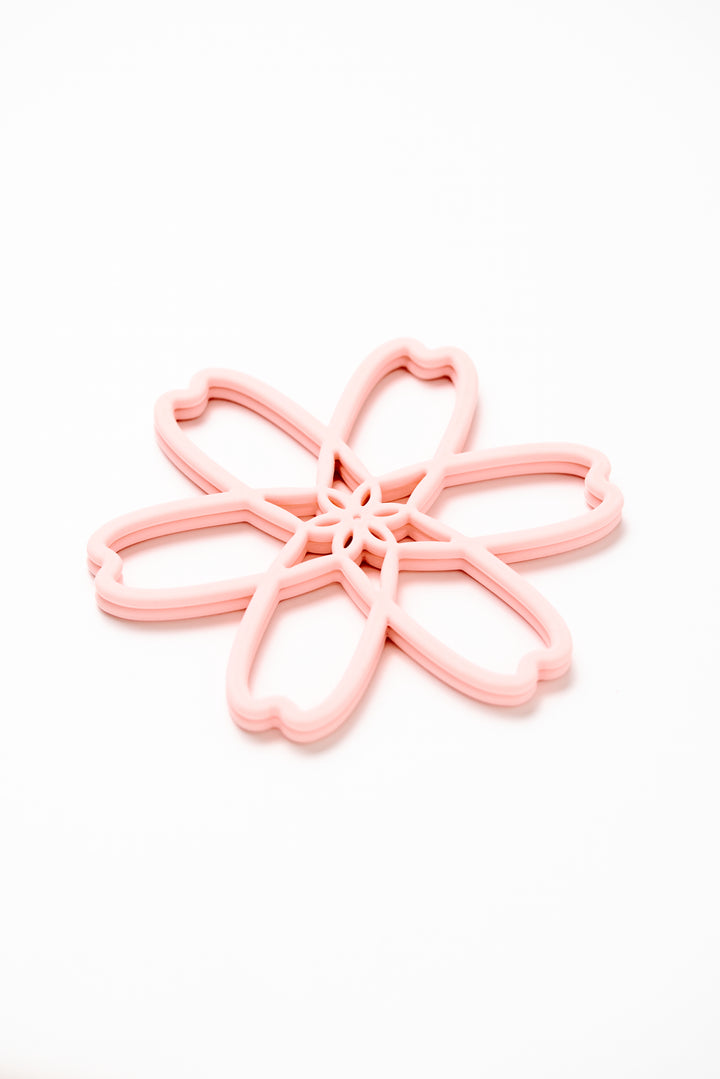 MYMICHI "迷你" 櫻花隔熱墊 | 最佳辦公室療癒小品 🌸 桌面的完美守護者 | 無雙酚A (BPA-Free)，通過SGS認證及FDA標準，食品級安全與耐用可靠